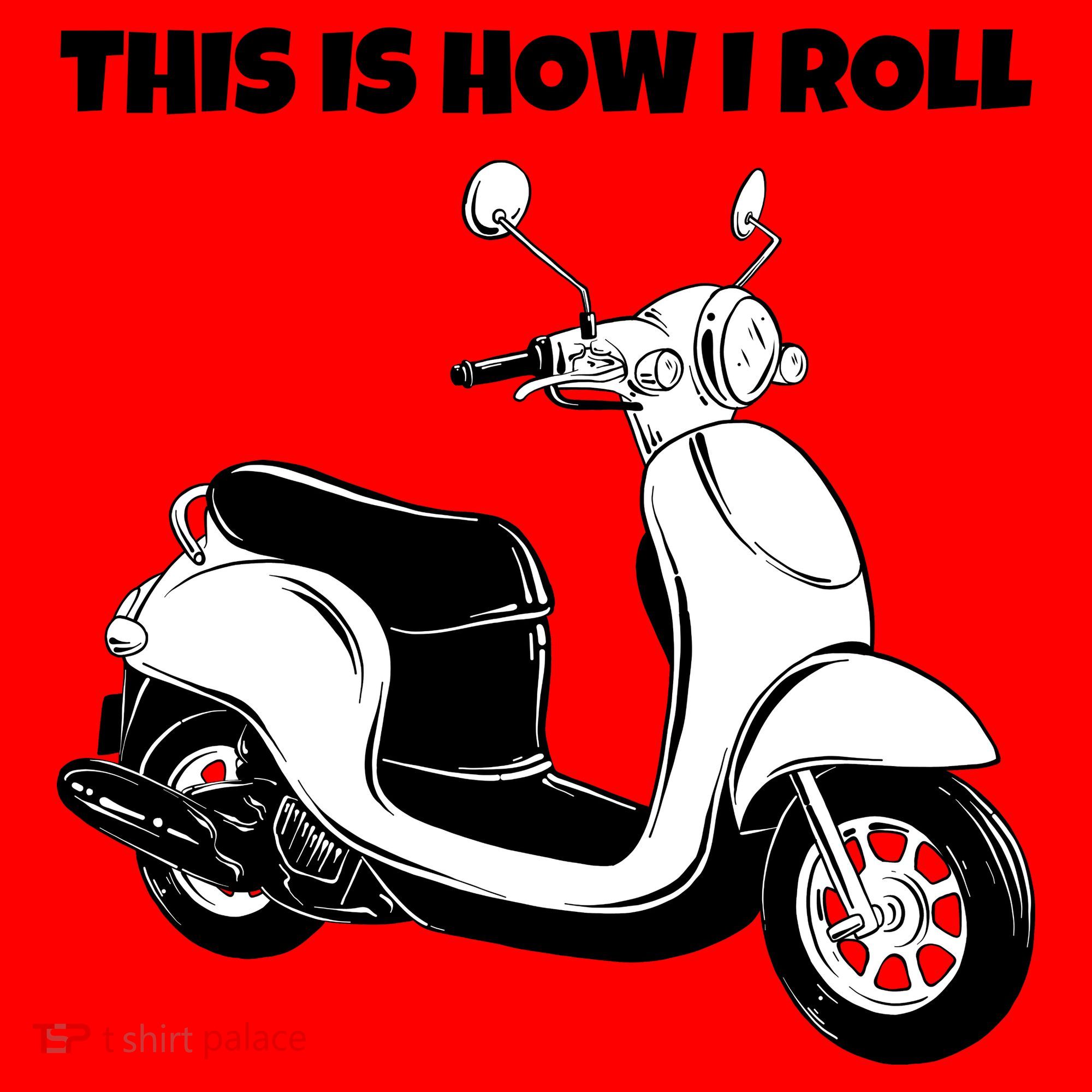This Is How I Roll Scooter Santa Hat
