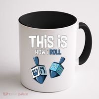 This Is How I Roll Draydel Trendl Hanukkah Coffee Mug thumb 1