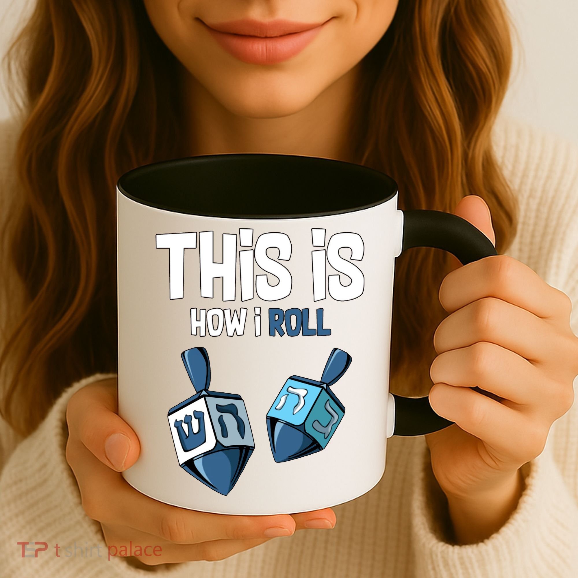 This Is How I Roll Draydel Trendl Hanukkah Coffee Mug