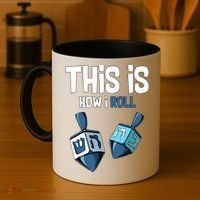 This Is How I Roll Draydel Trendl Hanukkah Coffee Mug thumb 4