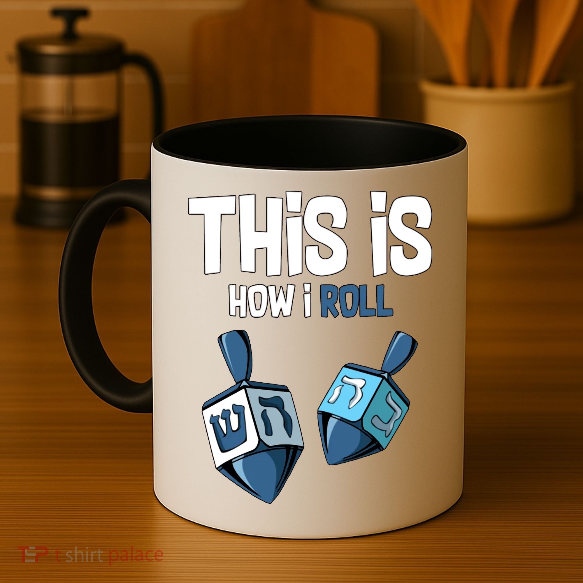 This Is How I Roll Draydel Trendl Hanukkah Coffee Mug