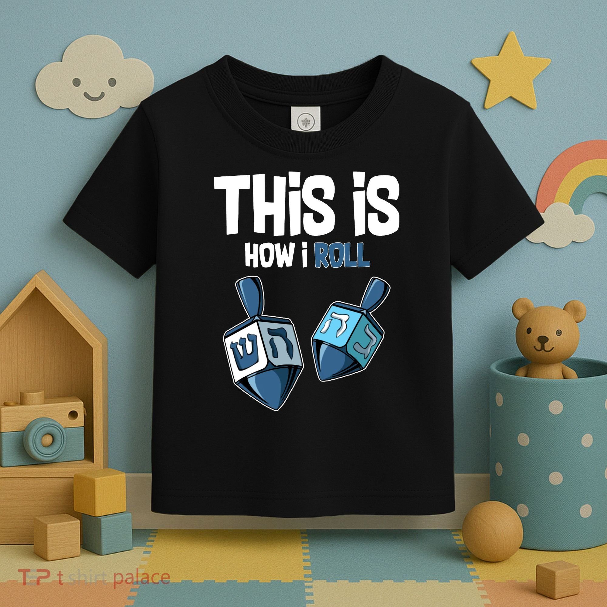 This Is How I Roll Draydel Trendl Hanukkah Toddler T-Shirt