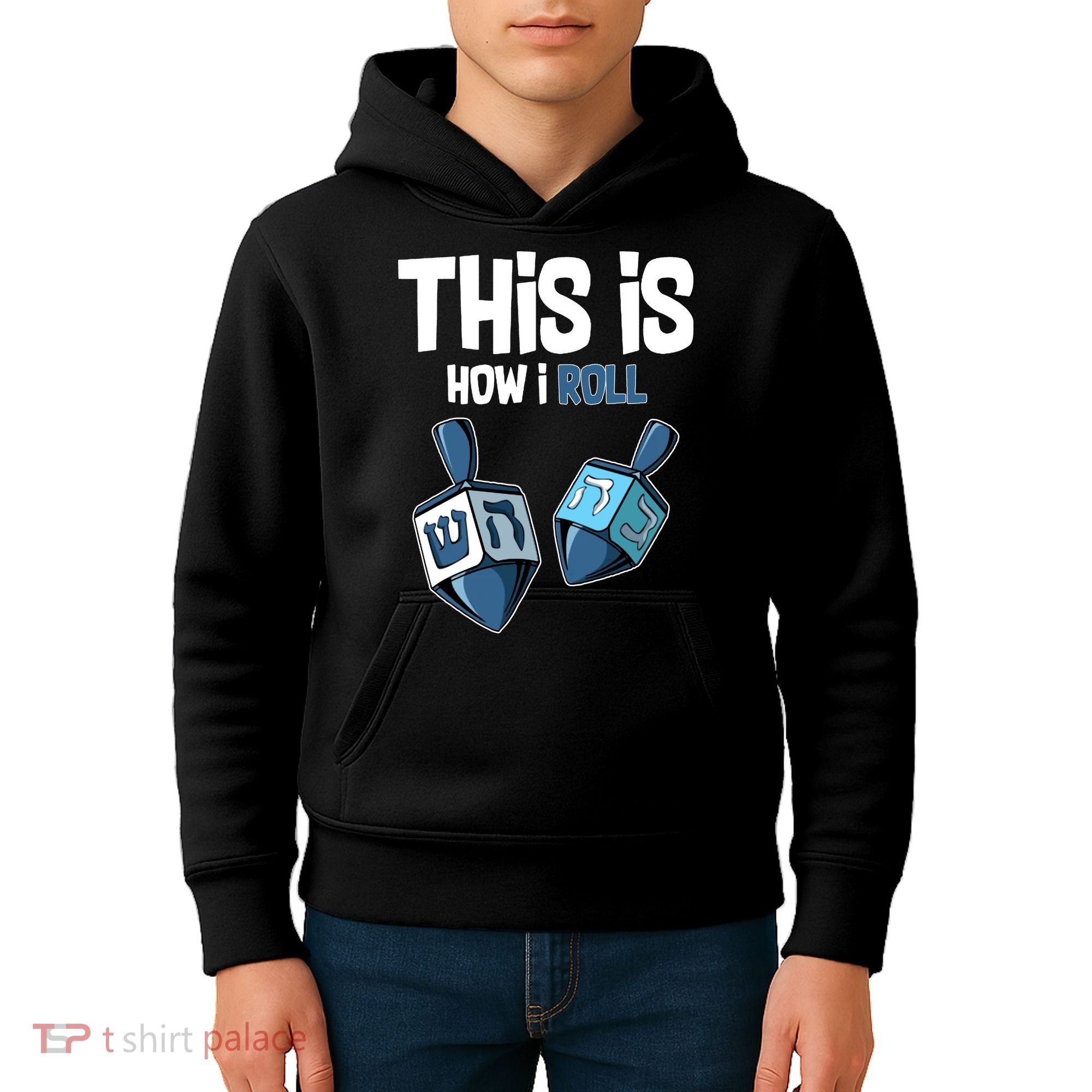 This Is How I Roll Draydel Trendl Hanukkah Kids Hoodie