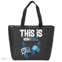 This Is How I Roll Draydel Trendl Hanukkah Tote Bag thumb 0