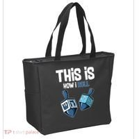 This Is How I Roll Draydel Trendl Hanukkah Tote Bag thumb 2