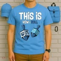 This Is How I Roll Draydel Trendl Hanukkah T-Shirt thumb 5