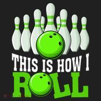 This Is How I Roll Bowling Team Bowler Golf Towel thumb 3