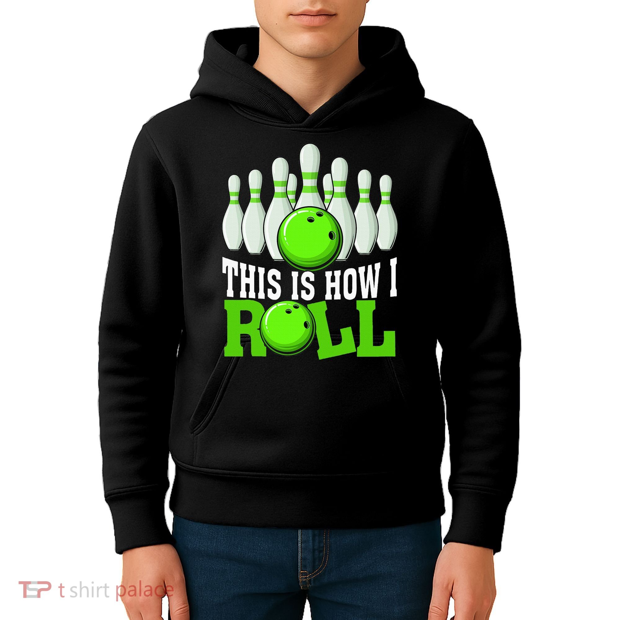 This Is How I Roll Bowling Team Bowler Kids Hoodie