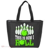 This Is How I Roll Bowling Team Bowler Tote Bag thumb 0