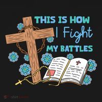This Is How I Fight My Battles Christian Faith Bible Lover Gift Women's Hoodie thumb 2