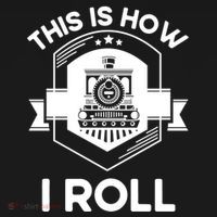 This Is How I Roll Train Funny Gift For Model Train Enthusiasts Gift Pajama Set thumb 2