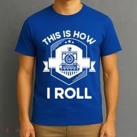This Is How I Roll Train Funny Gift For Model Train Enthusiasts Gift T-Shirt thumb 3