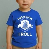 This Is How I Roll Train Funny Gift For Model Train Enthusiasts Gift Toddler T-Shirt thumb 2