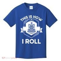 This Is How I Roll Train Funny Gift For Model Train Enthusiasts Gift Kids T-Shirt thumb 0