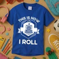This Is How I Roll Train Funny Gift For Model Train Enthusiasts Gift Kids T-Shirt thumb 3