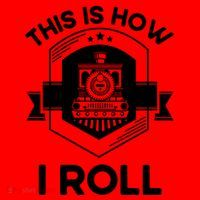 This Is How I Roll Train Funny Gift For Model Train Enthusiasts Gift Santa Hat thumb 1