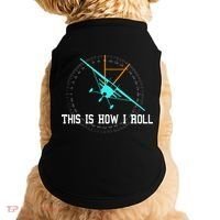 This Is How We Roll Pilot Funny Airplane Aircraft Tees Doggie Tank thumb 0