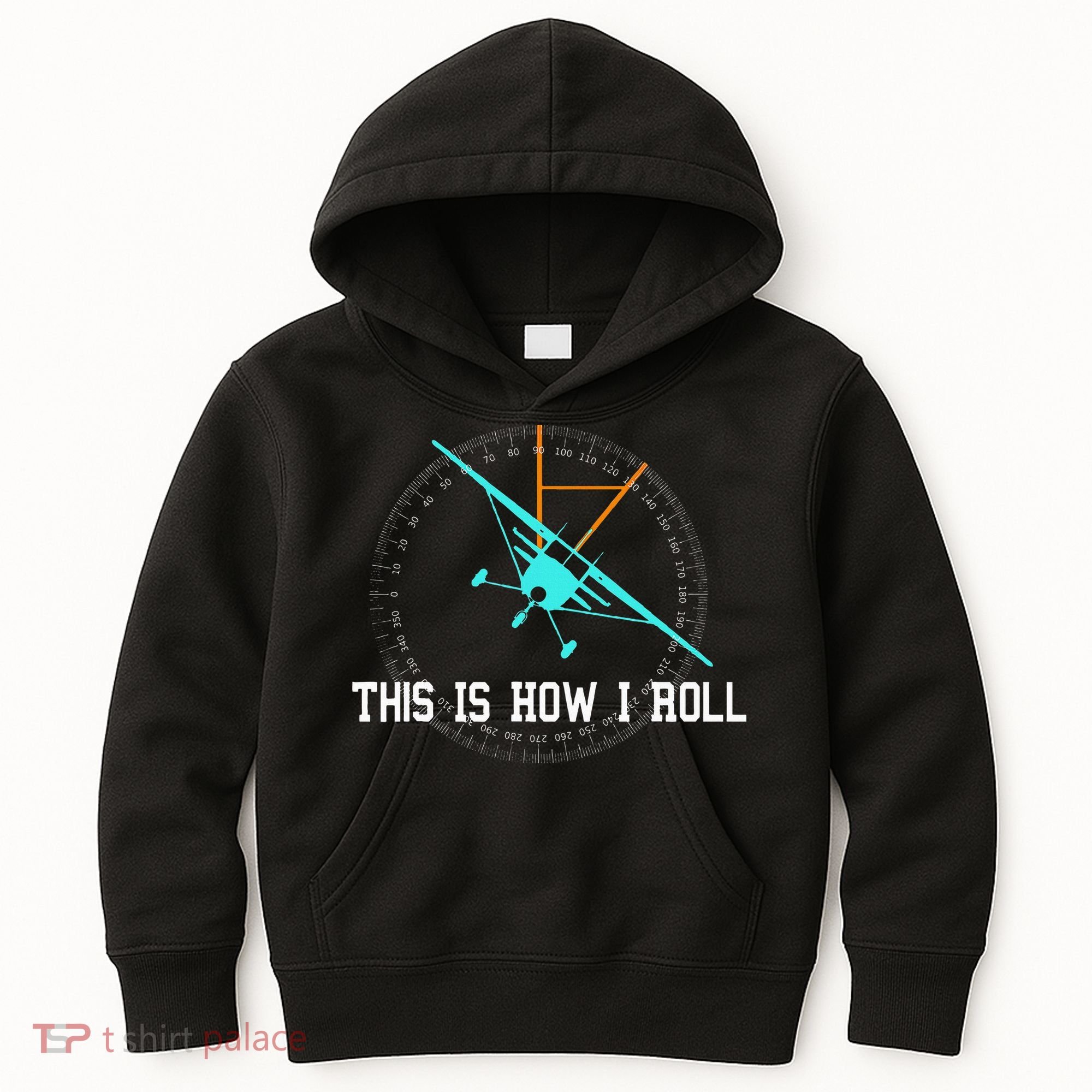 This Is How We Roll Pilot Funny Airplane Aircraft Tees Kids Hoodie