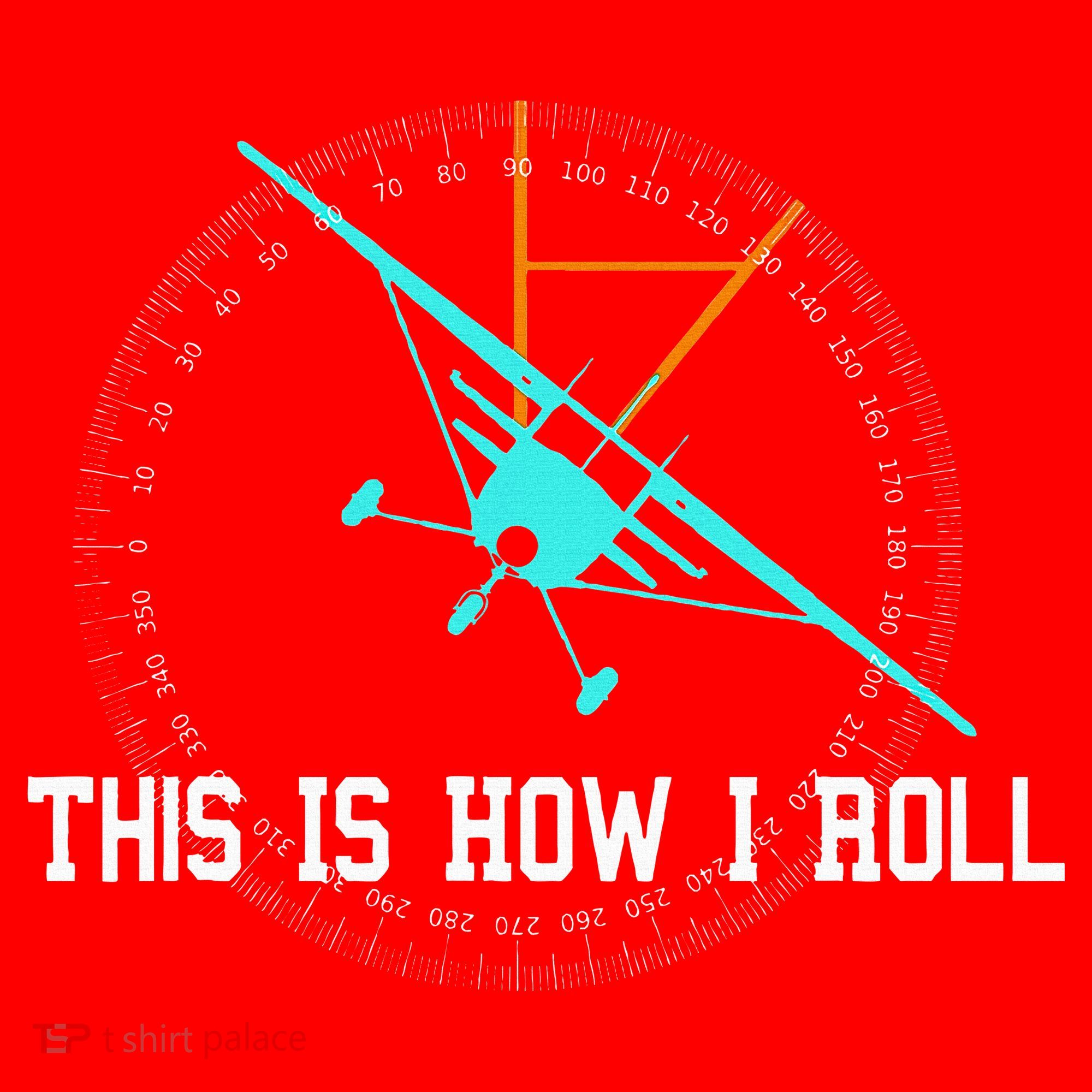This Is How We Roll Pilot Funny Airplane Aircraft Tees Santa Hat
