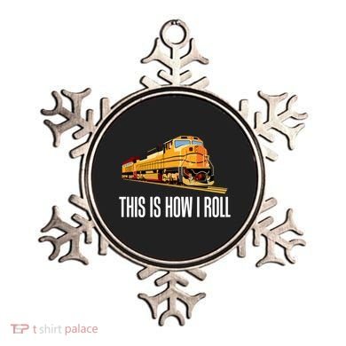 This Is How I Roll Train On Track Railroad Great Gift Ornament