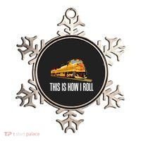 This Is How I Roll Train On Track Railroad Great Gift Ornament thumb 0
