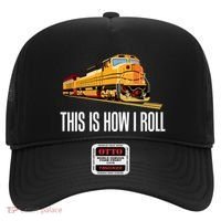 This Is How I Roll Train On Track Railroad Great Gift Hat thumb 0