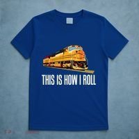 This Is How I Roll Train On Track Railroad Great Gift T-Shirt thumb 5