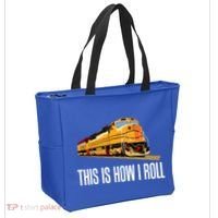 This Is How I Roll Train On Track Railroad Great Gift Tote Bag thumb 2