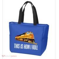 This Is How I Roll Train On Track Railroad Great Gift Tote Bag thumb 3