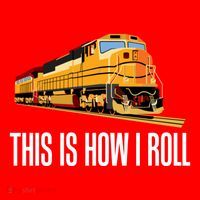 This Is How I Roll Train On Track Railroad Great Gift Santa Hat thumb 1