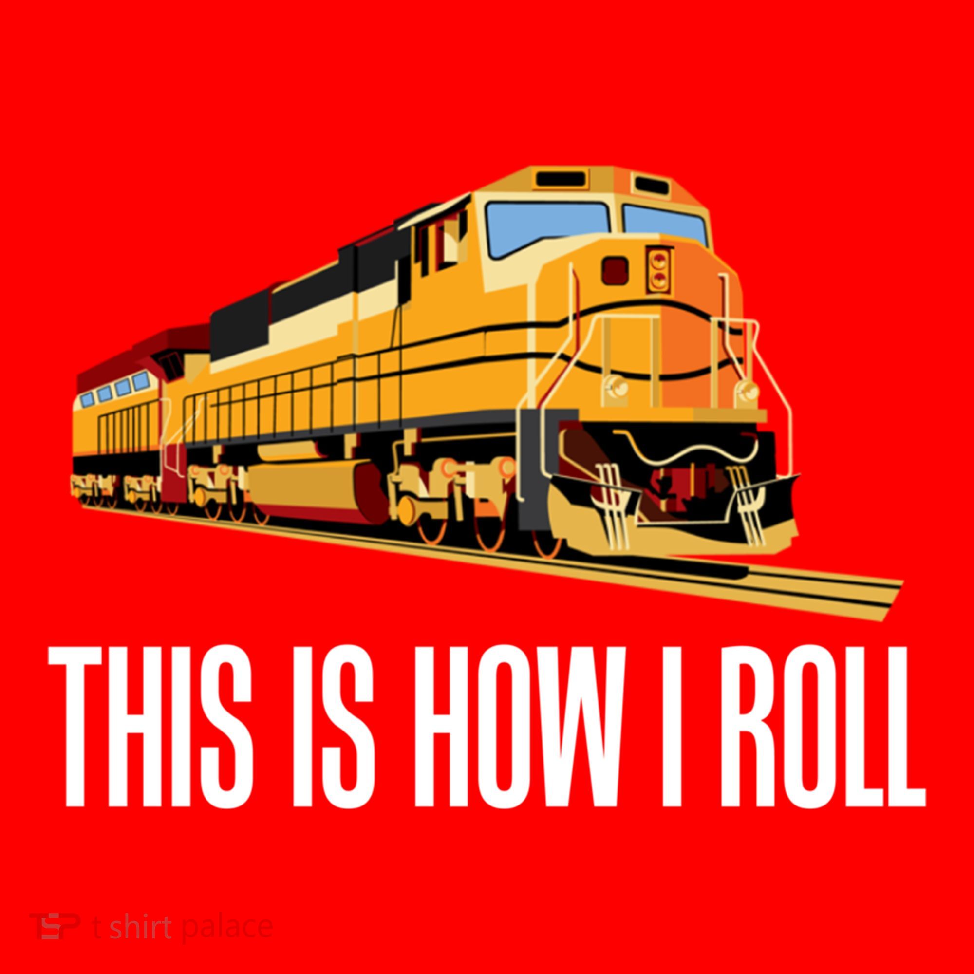 This Is How I Roll Train On Track Railroad Great Gift Santa Hat