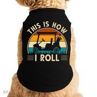 This Is How I Roll Retro Golf Lover Doggie Tank thumb 0