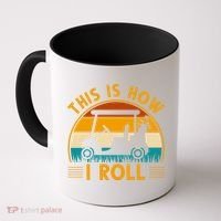This Is How I Roll Retro Golf Lover Coffee Mug thumb 0
