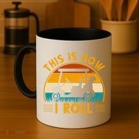 This Is How I Roll Retro Golf Lover Coffee Mug thumb 4