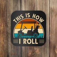 This Is How I Roll Retro Golf Lover Coaster thumb 0