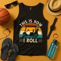 This Is How I Roll Retro Golf Lover Tank Top thumb 4