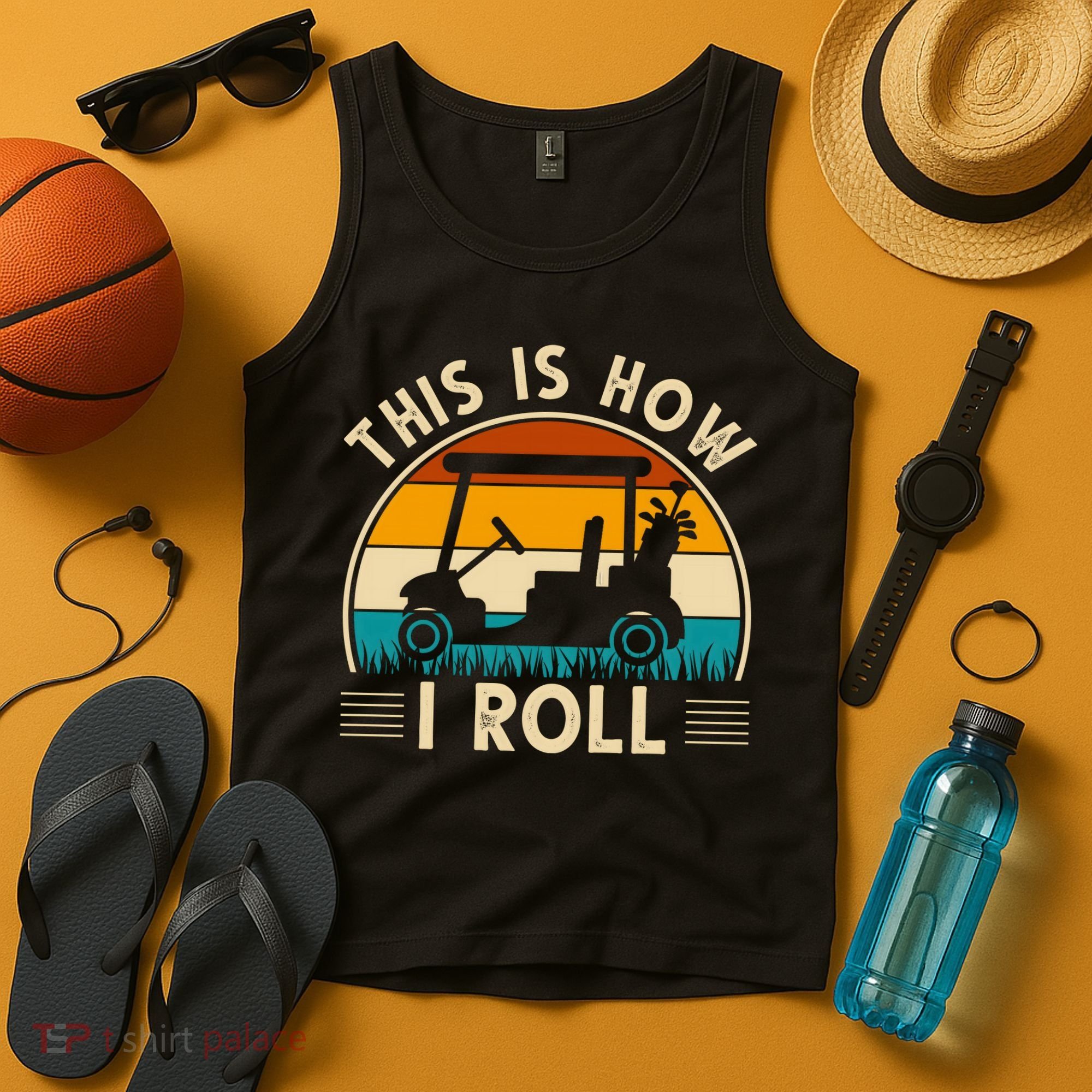 This Is How I Roll Retro Golf Lover Tank Top