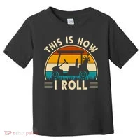 This Is How I Roll Retro Golf Lover Toddler T-Shirt thumb 0