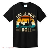 This Is How I Roll Retro Golf Lover Kids T-Shirt thumb 0