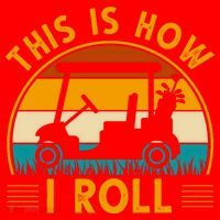 This Is How I Roll Retro Golf Lover Santa Hat thumb 1