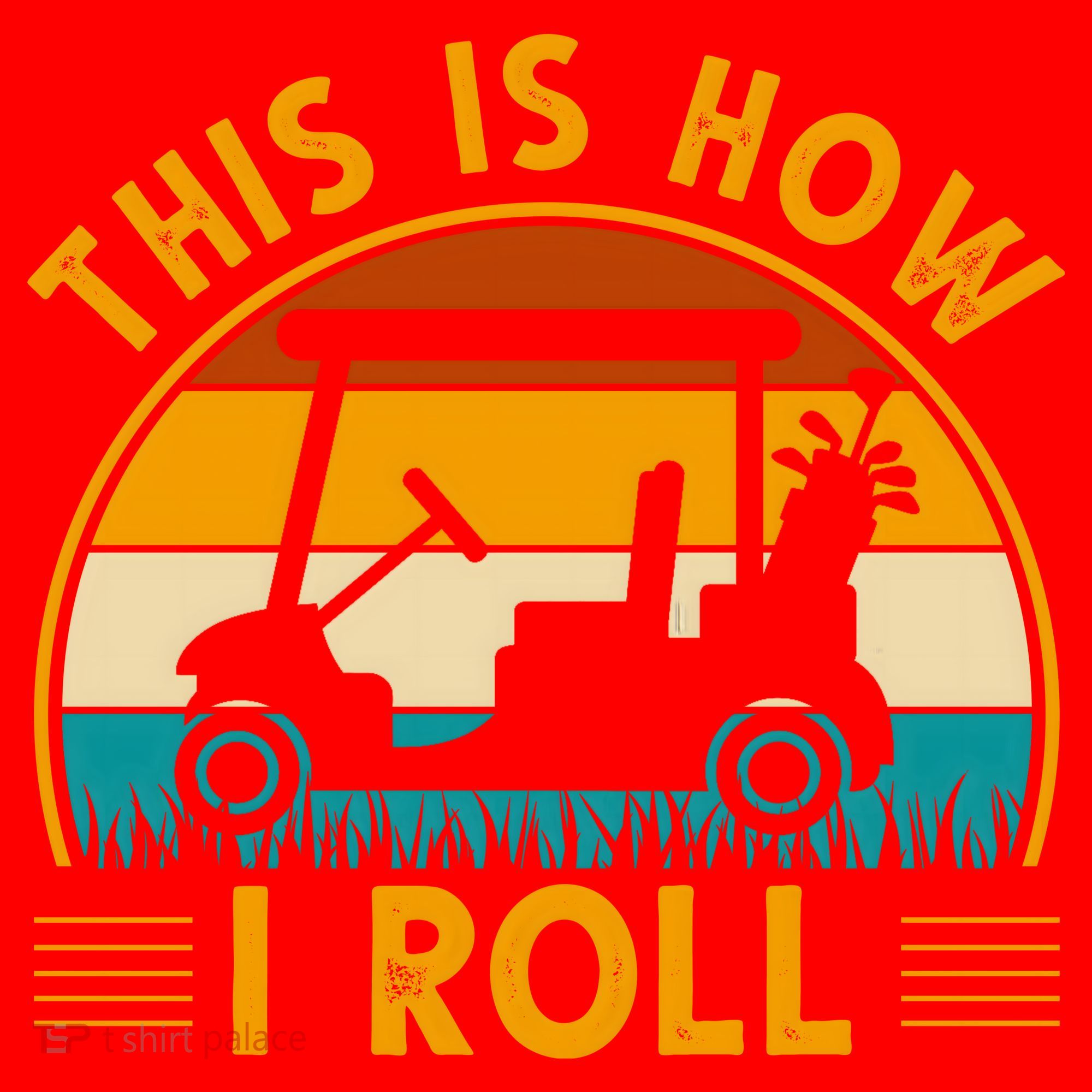 This Is How I Roll Retro Golf Lover Santa Hat