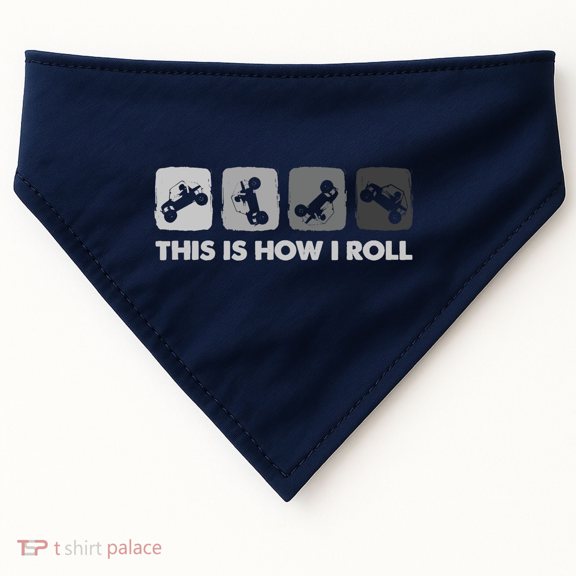 This Is How I Roll, SxS SideBySide UTV USA-Made Doggie Bandana