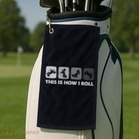 This Is How I Roll, SxS SideBySide UTV Golf Towel thumb 2