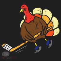 Turkey Ice Hockey Funny Thanksgiving Sport Beanie thumb 2