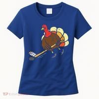 Turkey Ice Hockey Funny Thanksgiving Sport Women's T-Shirt thumb 0