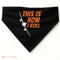 This Is How I Roll Funny Pilot & Aviation Airplane Gift USA-Made Doggie Bandana thumb 0