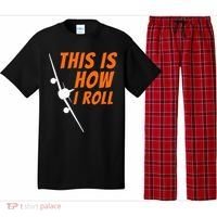This Is How I Roll Funny Pilot & Aviation Airplane Gift Pajama Set thumb 0