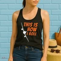 This Is How I Roll Funny Pilot & Aviation Airplane Gift Women's Tank Top thumb 2