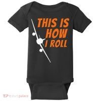 This Is How I Roll Funny Pilot & Aviation Airplane Gift Baby Bodysuit thumb 0