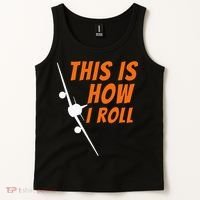 This Is How I Roll Funny Pilot & Aviation Airplane Gift Tank Top thumb 2
